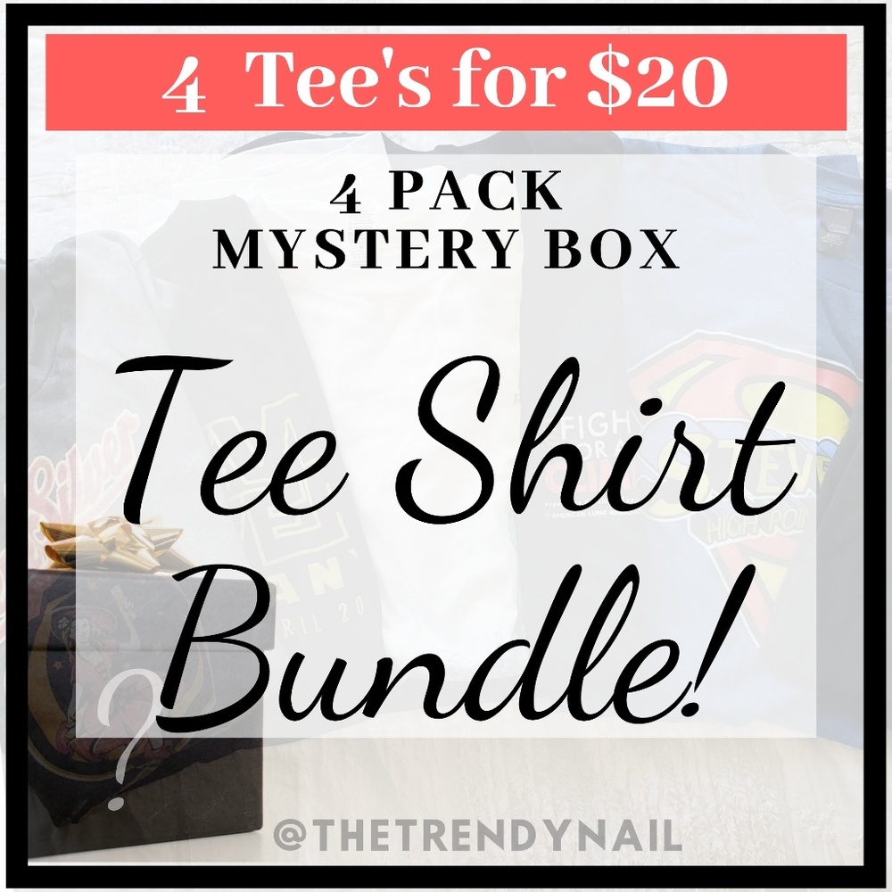🔥🚨 4 Pack Tee Shirt Bundle